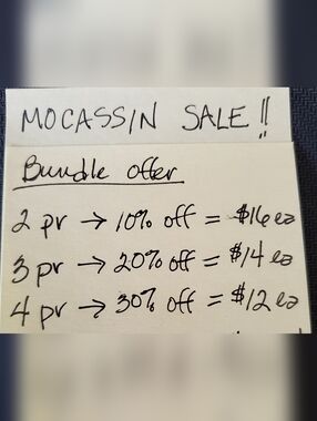 Limited Time Mocassin Sale